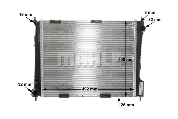 Ilustracja CR 841 000S MAHLE chłodnica cieczy