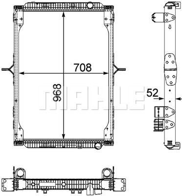 Ilustracja CR 892 000P MAHLE chłodnica cieczy