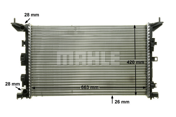 Ilustracja CR 897 000P MAHLE chłodnica cieczy