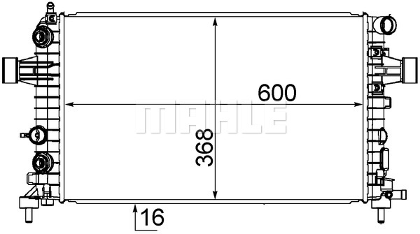 Ilustracja CR 918 000S MAHLE chłodnica cieczy
