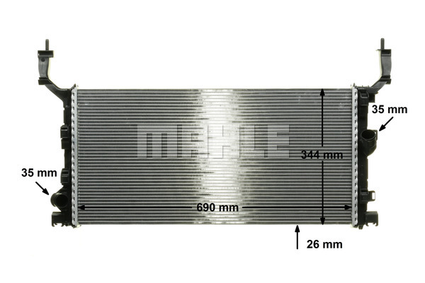 Ilustracja CR 898 000P MAHLE chłodnica cieczy