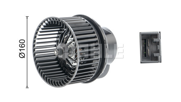 Ilustracja AB 242 000P MAHLE wentylator wewnętrzny