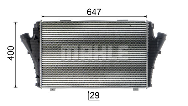 Ilustracja CI 548 000P MAHLE chłodnica powietrza doładowującego - intercooler