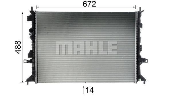 Ilustracja CR 952 000P MAHLE chłodnica cieczy