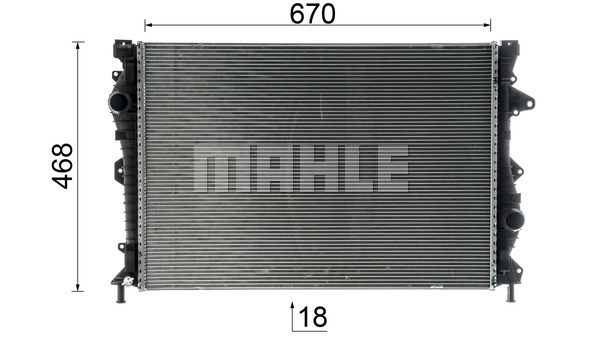 Ilustracja CR 953 000P MAHLE chłodnica cieczy