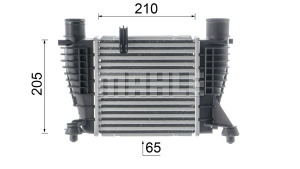 Ilustracja CI 13 000P MAHLE chłodnica powietrza doładowującego - intercooler