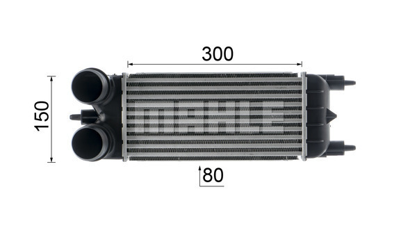 Ilustracja CI 525 000P MAHLE chłodnica powietrza doładowującego - intercooler