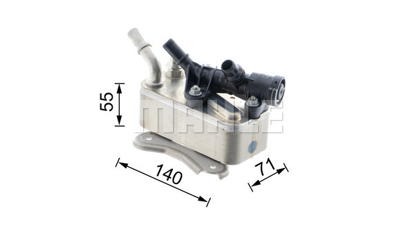 Ilustracja CLC 225 000P MAHLE chłodnica oleju, automatyczna przekładnia