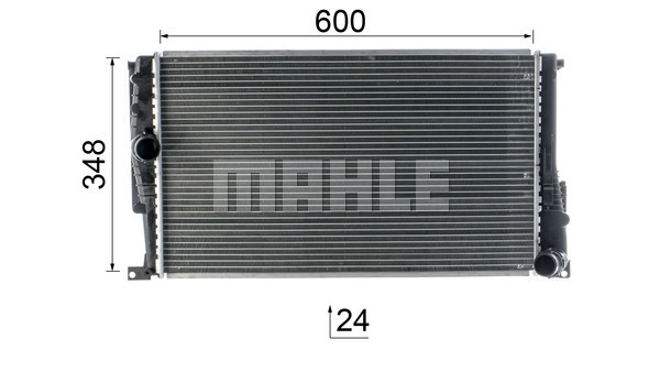 Ilustracja CR 824 000P MAHLE chłodnica cieczy