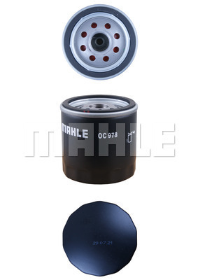 Ilustracja OC 978 MAHLE filtr oleju