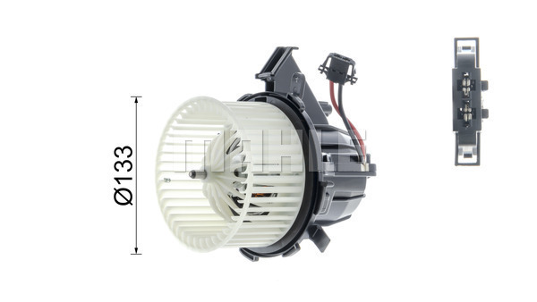 Ilustracja AB 115 000P MAHLE wentylator wewnętrzny