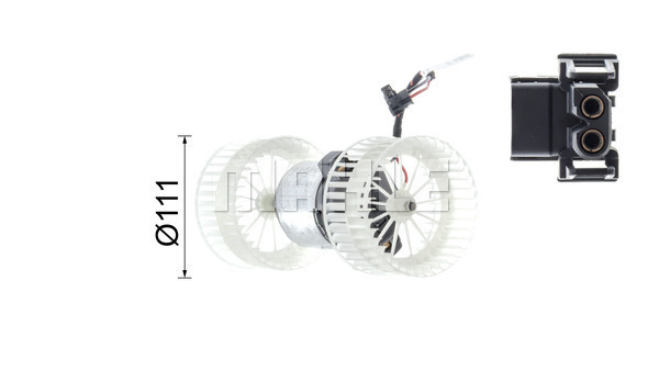 Ilustracja AB 152 000P MAHLE wentylator wewnętrzny