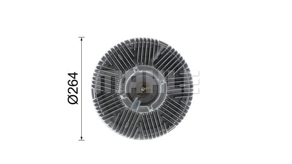 Ilustracja CFC 204 000P MAHLE sprzęgło, wentylator chłodzenia