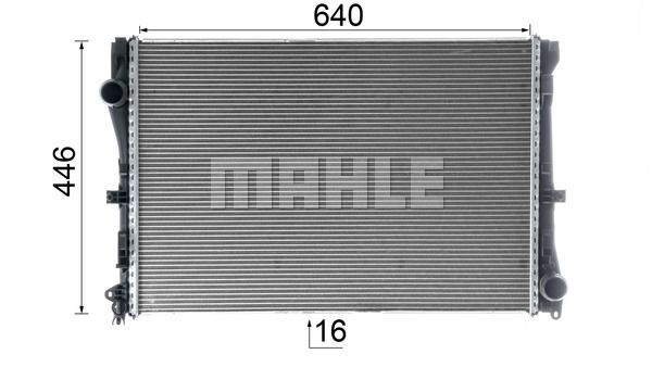 Ilustracja CR 2603 000P MAHLE chłodnica cieczy