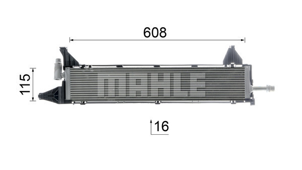 Ilustracja CR 2636 000P MAHLE chłodnica cieczy