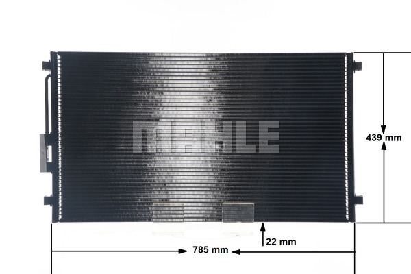 Ilustracja AC 331 000S MAHLE skraplacz, klimatyzacja