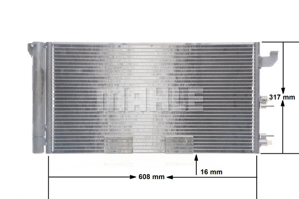 Ilustracja AC 710 000S MAHLE skraplacz, klimatyzacja