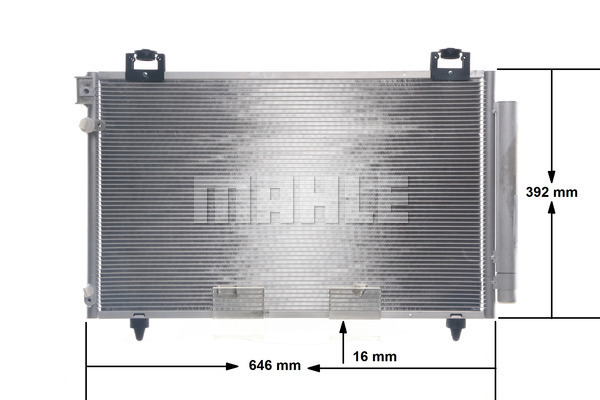 Ilustracja AC 814 000S MAHLE skraplacz, klimatyzacja