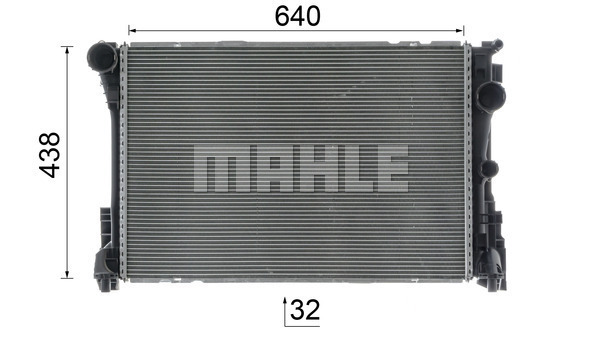 Ilustracja CR 1684 000P MAHLE chłodnica cieczy