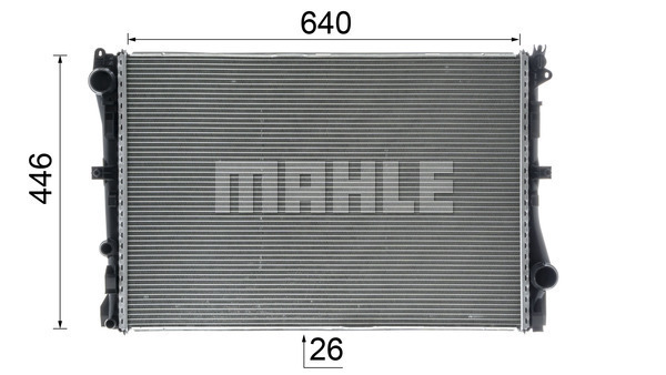 Ilustracja CR 2101 000P MAHLE chłodnica cieczy