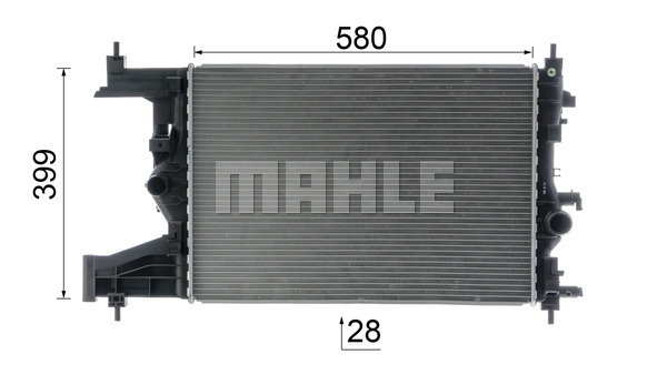 Ilustracja CR 2116 000P MAHLE chłodnica cieczy