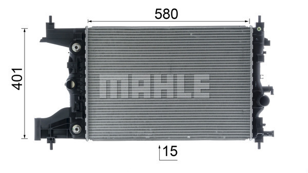 Ilustracja CR 2122 000P MAHLE chłodnica cieczy