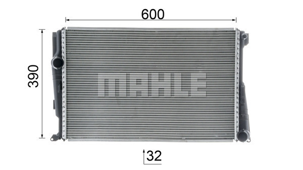 Ilustracja CR 877 000P MAHLE chłodnica cieczy