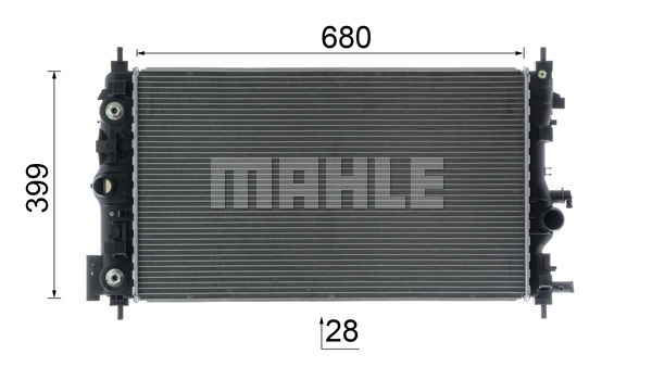 Ilustracja CR 1011 000P MAHLE chłodnica cieczy