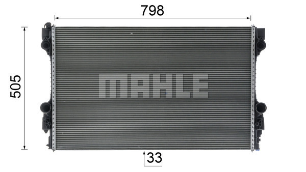 Ilustracja CR 1163 000P MAHLE chłodnica cieczy