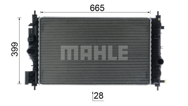 Ilustracja CR 2592 000P MAHLE chłodnica cieczy