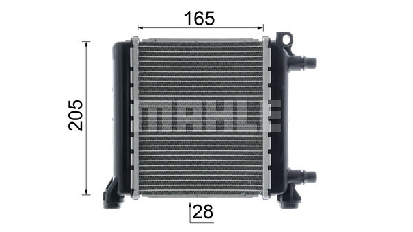 Ilustracja CR 2596 000P MAHLE chłodnica cieczy