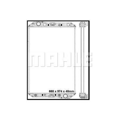 Ilustracja CR 1175 000P MAHLE chłodnica cieczy