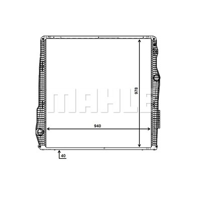 Ilustracja CR 2093 000P MAHLE chłodnica cieczy