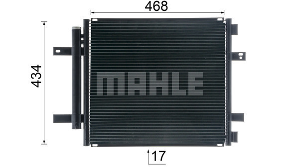 Ilustracja AC 362 000S MAHLE skraplacz, klimatyzacja