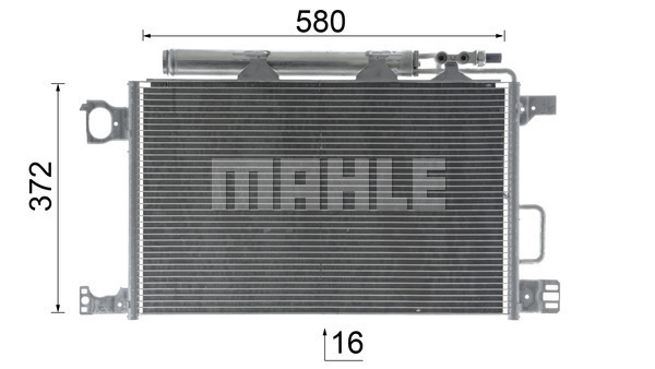 Ilustracja AC 450 000P MAHLE skraplacz, klimatyzacja