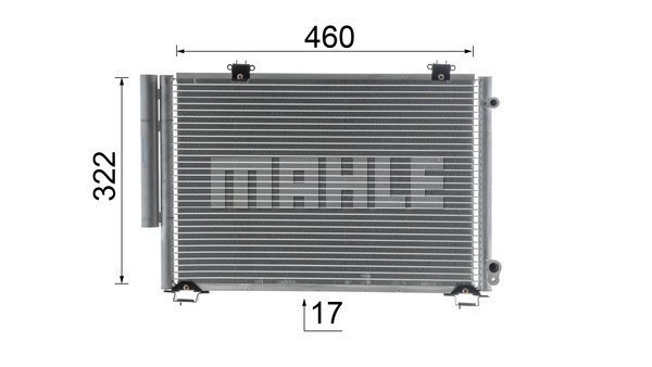 Ilustracja AC 484 000S MAHLE skraplacz, klimatyzacja