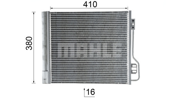 Ilustracja AC 488 000P MAHLE skraplacz, klimatyzacja