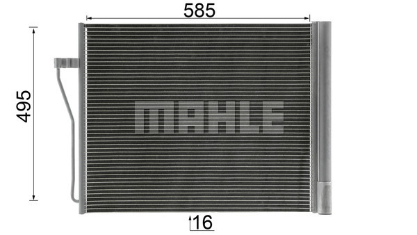 Ilustracja AC 568 000P MAHLE skraplacz, klimatyzacja