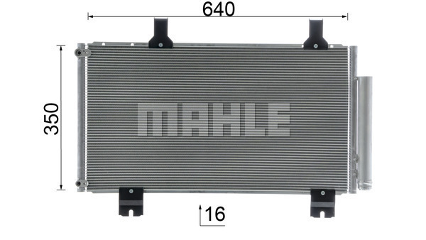 Ilustracja AC 610 000S MAHLE skraplacz, klimatyzacja