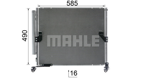 Ilustracja AC 862 000S MAHLE skraplacz, klimatyzacja