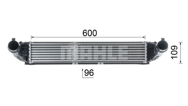 Ilustracja CI 615 000P MAHLE chłodnica powietrza doładowującego - intercooler