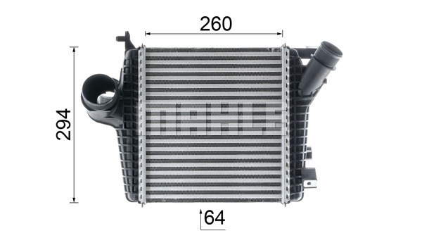 Ilustracja CI 221 000P MAHLE chłodnica powietrza doładowującego - intercooler