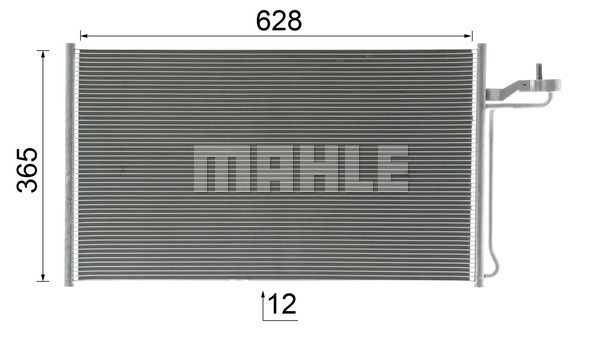 Ilustracja AC 27 000S MAHLE skraplacz, klimatyzacja