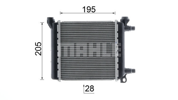 Ilustracja CR 2642 000P MAHLE chłodnica cieczy