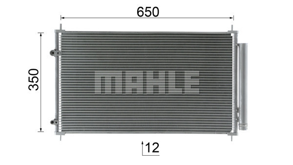 Ilustracja AC 970 000S MAHLE skraplacz, klimatyzacja