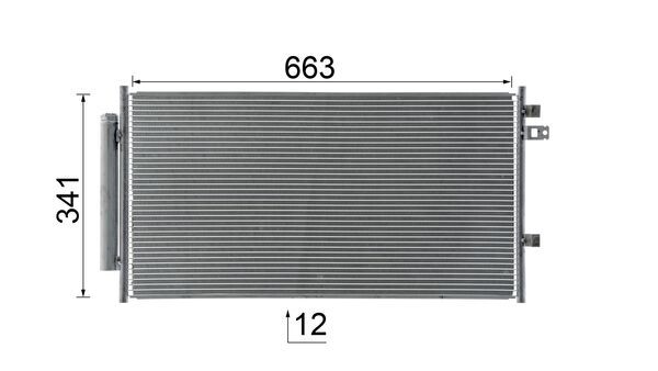 Ilustracja AC 33 000S MAHLE skraplacz, klimatyzacja