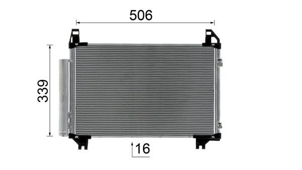 Ilustracja AC 800 000S MAHLE skraplacz, klimatyzacja