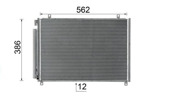 Ilustracja AC 1057 000S MAHLE skraplacz, klimatyzacja