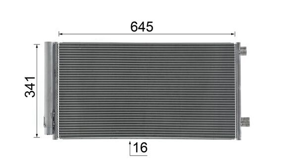 Ilustracja AC 1051 000S MAHLE skraplacz, klimatyzacja