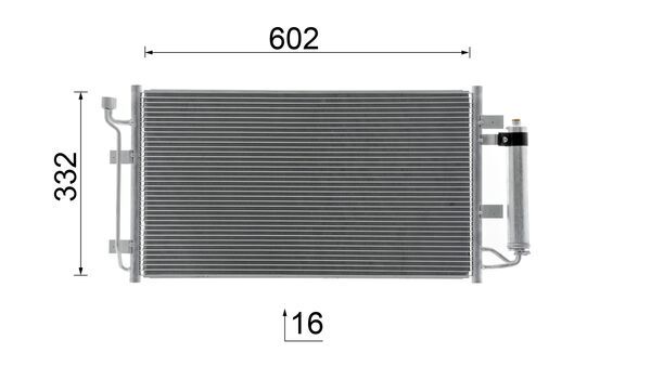 Ilustracja AC 1050 000S MAHLE skraplacz, klimatyzacja